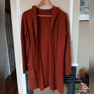 Cyrus Open Front Hooded Cardigan Women's Size Medium